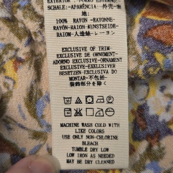 Free People Nadia Floral Wrap Mini Skirt Yellow 4 Romantic Boho Indy Flowy NWT - Picture 9 of 13